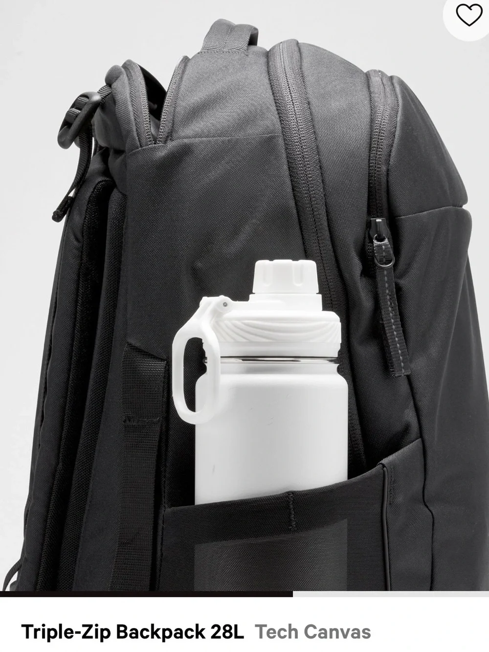 lululemon athletica Triple-Zip Backpack in Black/Graphite